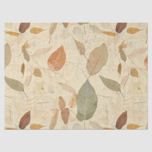 Papier Mousseline Feuille inspirée de la nature rustique - Art botan