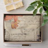Papier Mousseline Feuille laissée par papillon de Boho Decoupage (Cadeau)