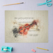 Papier Mousseline Feuille Musique Violon Découpage Tissu papier (Artisanat)