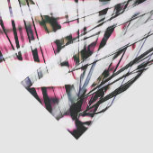 Papier Mousseline Feuille noir et rose tropical abstrait de jungle (Détail)