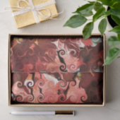 PAPIER MOUSSELINE FEUILLE ROUGE (Cadeau)