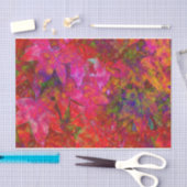 Papier Mousseline Feuille rouge Abstraite (Artisanat)