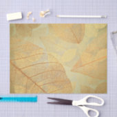 Papier Mousseline Feuille squelettique en bronze d'or (Artisanat)