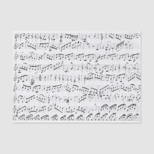 Papier Mousseline Feuille Vintage manuscrite blanc (Recto)