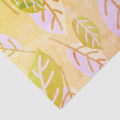 Papier Mousseline Feuilles Abstraites roses et arômes sur Arrière - (Détail)