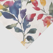 Papier Mousseline Feuilles aquarelle (Détail)