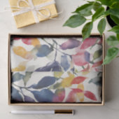 Papier Mousseline Feuilles aquarelle (Cadeau)