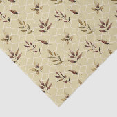 Papier Mousseline Feuilles Brown (Détail)