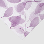 Papier Mousseline Feuilles d'aquarelle de prune douce (Détail)