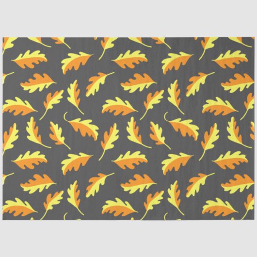 Papier Mousseline Feuilles d'automne (Recto)