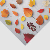 Papier Mousseline Feuilles d'automne colorées (Détail)