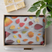Papier Mousseline Feuilles d'automne colorées (Cadeau)