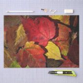 Papier Mousseline Feuilles d'automne colorées (Artisanat)