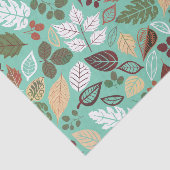 Papier Mousseline Feuilles d'automne colorées mignonnes Motif 3 (Détail)