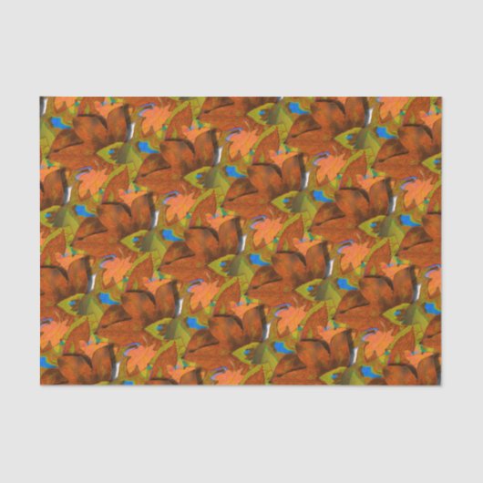 Papier Mousseline Feuilles d'automne d'Artsy (Recto)