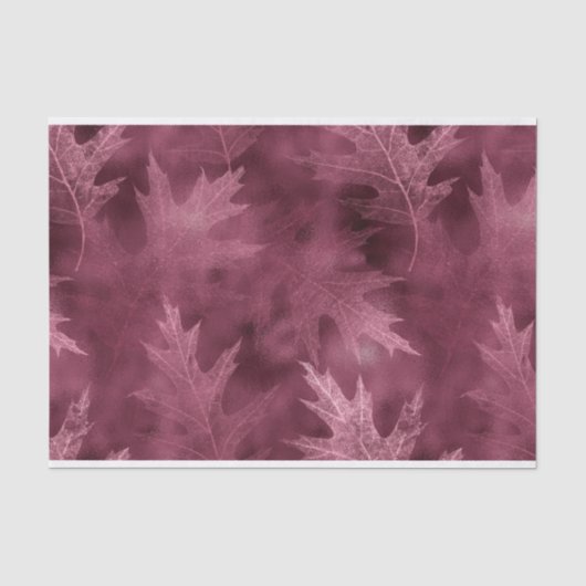 PAPIER MOUSSELINE FEUILLES D'AUTOMNE DE CHUTE (Recto)