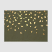 Papier Mousseline Feuilles d'automne d'or (Recto)