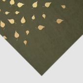 Papier Mousseline Feuilles d'automne d'or (Détail)