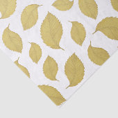 Papier Mousseline FEUILLES D'AUTOMNE D'OR - Papier Tissu (Détail)
