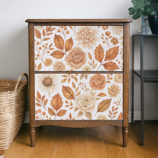 Papier Mousseline Feuilles D'Automne Doré Papier Tissu Découpage