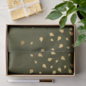 Papier Mousseline Feuilles d'automne dorées (Cadeau)
