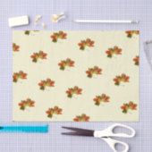 Papier Mousseline Feuilles d'automne dorées (Artisanat)
