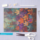 Papier Mousseline Feuilles d'automne en cascade, Conception d'automn (Artisanat)