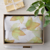 Papier Mousseline Feuilles d'automne en chute, couleurs de l'automne (Cadeau)