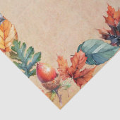 Papier Mousseline Feuilles d'automne et feuillages de feuillards (Détail)