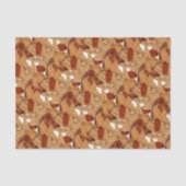 Papier Mousseline Feuilles d'automne humides (Recto)