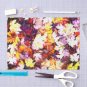 Papier Mousseline Feuilles d'automne Impression photo artisanat de d (Artisanat)