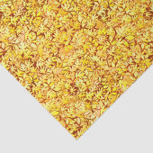 Papier Mousseline Feuilles d'automne, jaune doré (Détail)