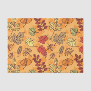 Papier Mousseline Feuilles d'automne motif