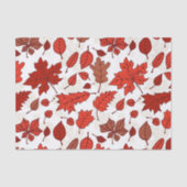 Papier Mousseline Feuilles d'automne motif (Recto)