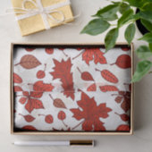 Papier Mousseline Feuilles d'automne motif (Cadeau)