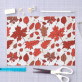 Papier Mousseline Feuilles d'automne motif (Artisanat)