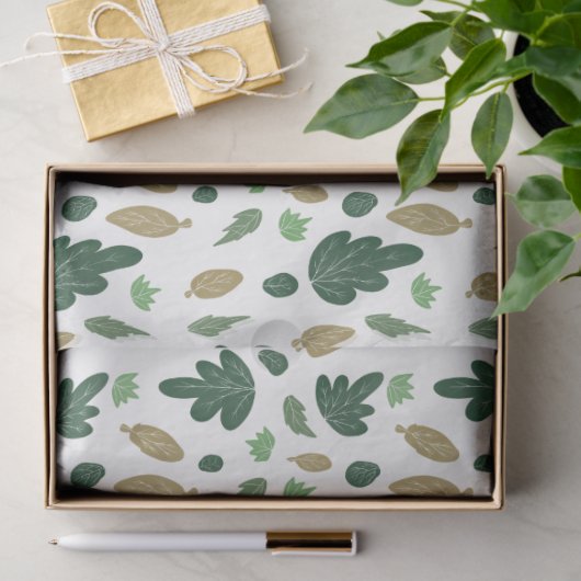 Papier Mousseline Feuilles de automne confortables (Cadeau)