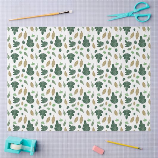 Papier Mousseline Feuilles de automne confortables (Artisanat)