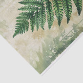 Papier Mousseline Feuilles de Fougère Découpage Botanique (Détail)
