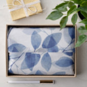 Papier Mousseline Feuilles de l'aquarelle Indigo (Cadeau)