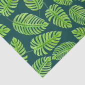 Papier Mousseline Feuilles de Monstera, motif d'aquarelle tropicale (Détail)