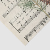 Papier Mousseline Feuilles de musique Notes Découpage Plante à fleur (Détail)