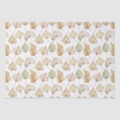 Papier Mousseline Feuilles de palmier aquarelle exotiques (Recto)