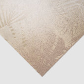 Papier Mousseline Feuilles de palmier tropical botanique Golden Shin (Détail)