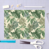 Papier Mousseline Feuilles de palmiers tropicaux (Artisanat)