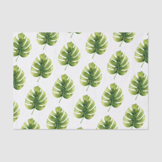 Papier Mousseline Feuilles de palmiers tropicaux (Recto)