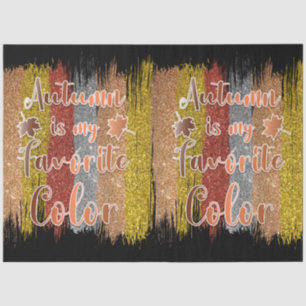 Papier Mousseline Feuilles de Parties scintillant tendance d'automne