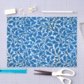 Papier Mousseline Feuilles de William Morris Oak, Bleu et blanc de S (Artisanat)