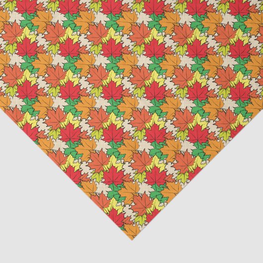 Papier Mousseline Feuilles d'érable I (Détail)