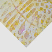Papier Mousseline Feuilles dorés Gelli (Détail)